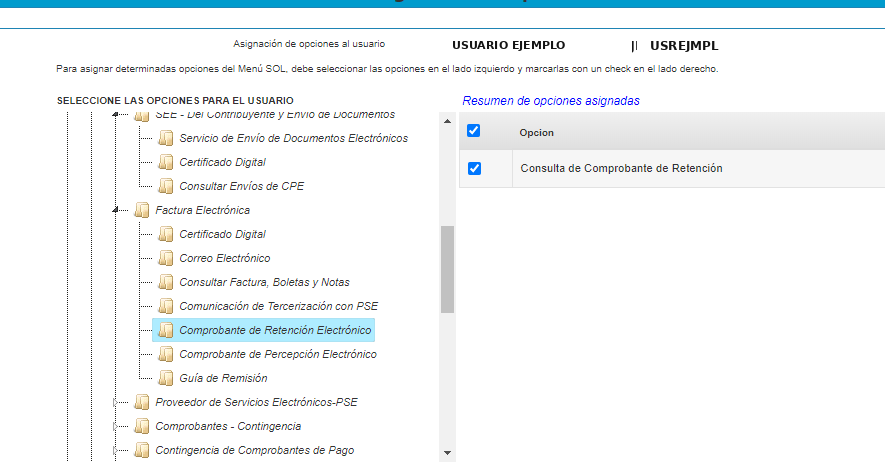 Comprobante de Retención Electrónico — Consulta habilitada