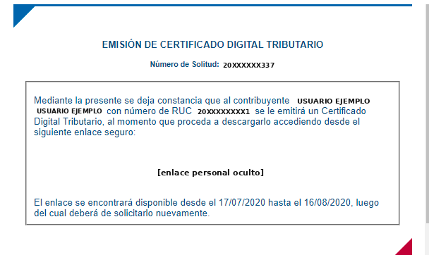 Paso 10 — Formulario 7140 con el link RENIEC para descargar el CDT
