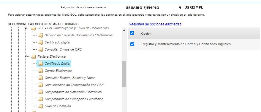 Certificado Digital habilitado dentro de Factura Electrónica